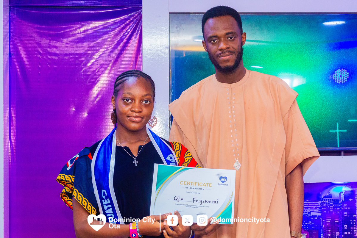 DominionCityOta's tweet image. DCA Basic graduates February batch, ready to transform society, congratulations

#dominioncity #dominioncityota #dcservice #dcagraduation