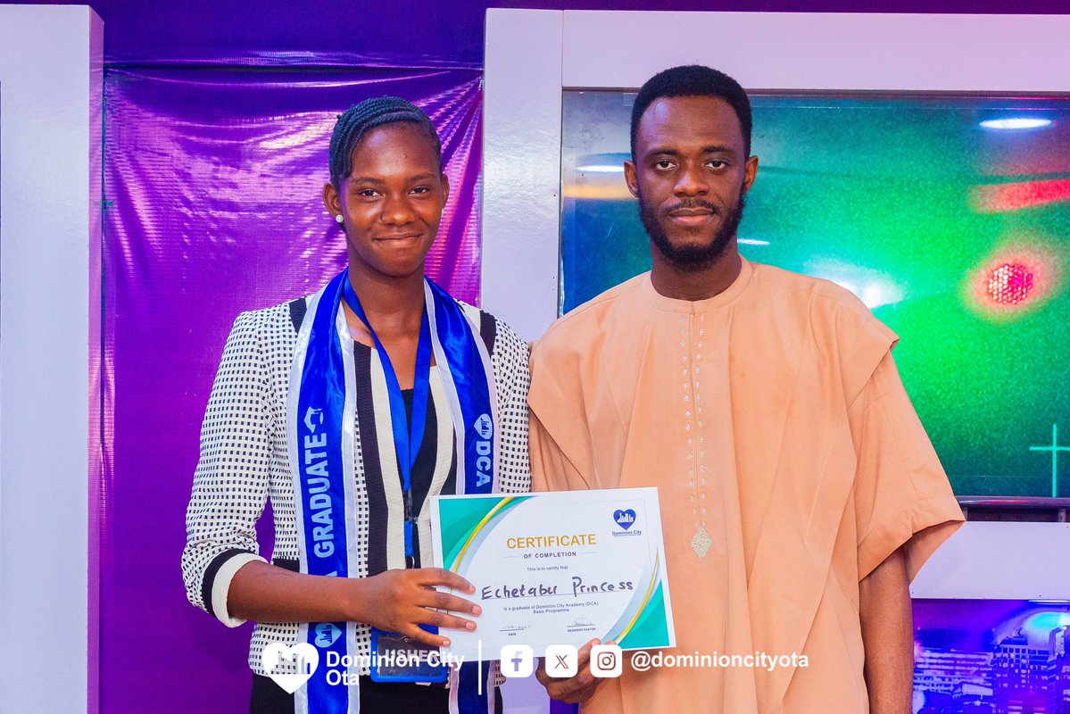 DominionCityOta's tweet image. DCA Basic graduates February batch, ready to transform society, congratulations

#dominioncity #dominioncityota #dcservice #dcagraduation