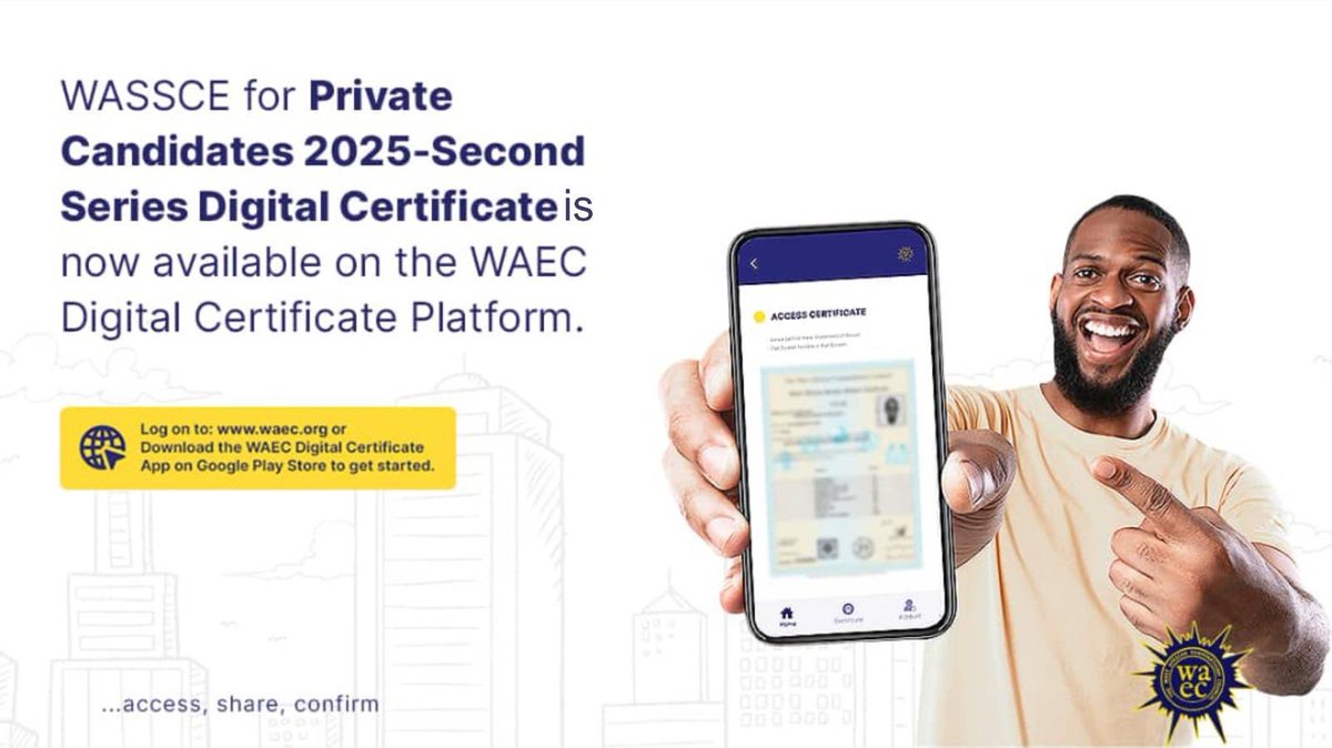 WAEC Digital Certificate tweet media