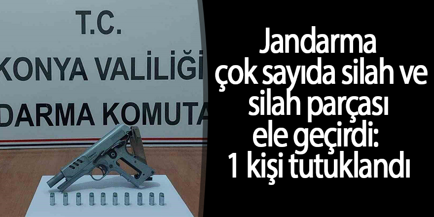 Jandarma çok sayıda silah ve silah parçası ele geçirdi: 1 kişi tutuklandı ereglimetro.com.tr/jandarma-cok-s…