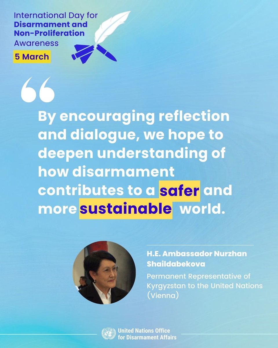 UN Office for Disarmament Affairs Vienna tweet media