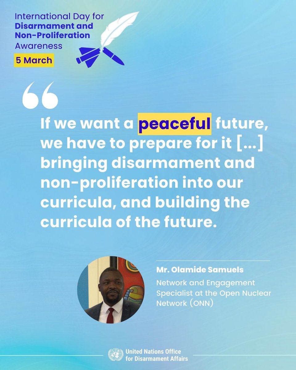 UN Office for Disarmament Affairs Vienna tweet media