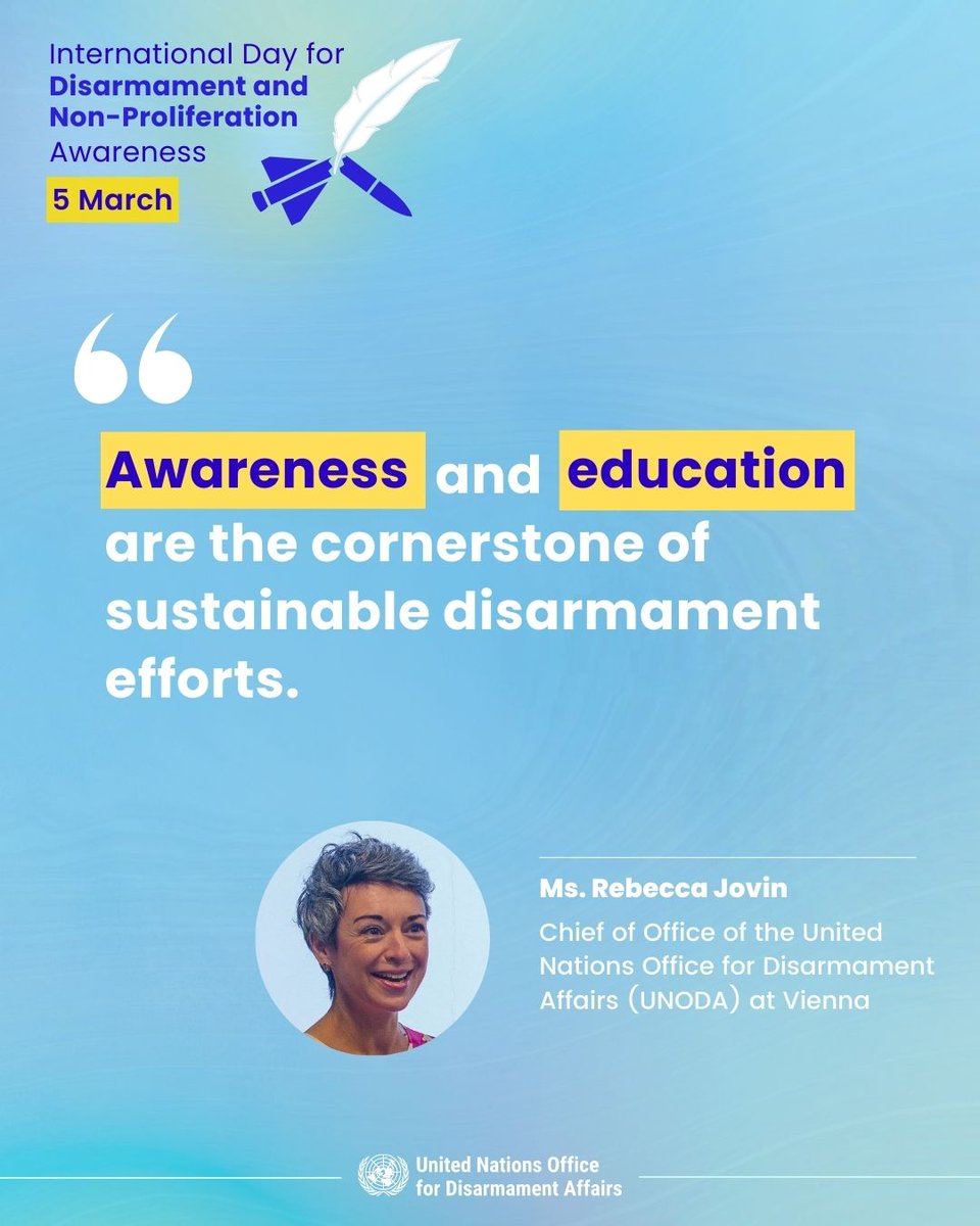 UN Office for Disarmament Affairs Vienna tweet media