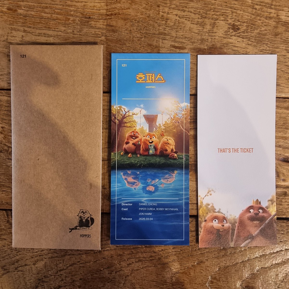 #호퍼스 CGV TTT .. 비버들이 넘넘 귀여웠음 🥹