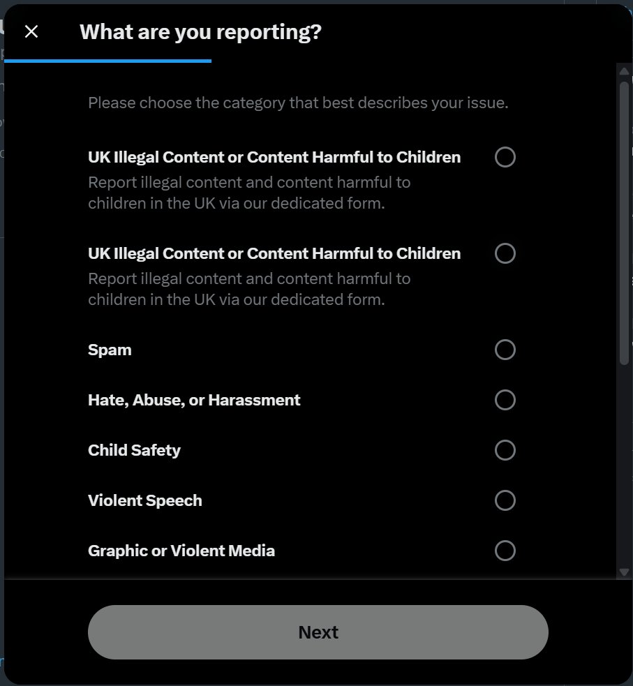 RyanUK90's tweet photo. @X @elonmusk Come on, I'm sure @grok  can even develop better than this ;) Duplicate report items! https://t.co/5iimxxZtAt
