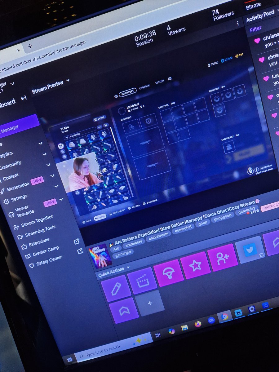 Need to get that Goop!! Streaming some arc raiders live on twitch! COME SAY HI! 🌸❤️