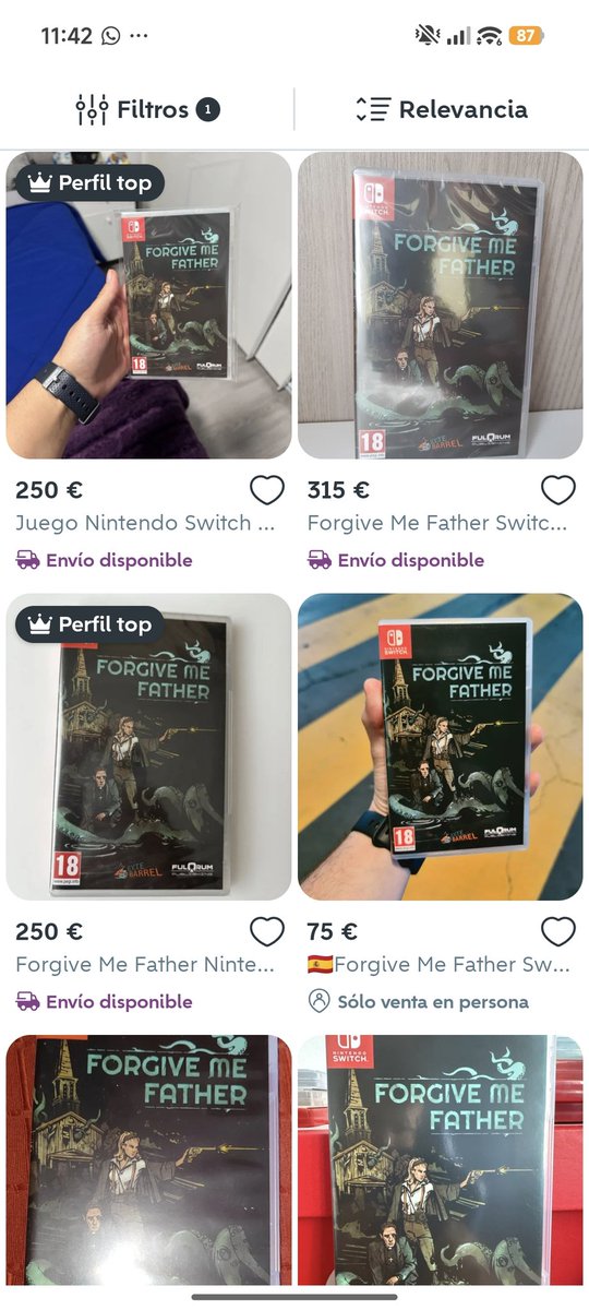 94Flavio49's tweet photo. @MeridiemGames es posible una reedicion/restock de la primera entrega de Forgive me father? La especulación se ha apoderado de este juego! https://t.co/FquUACGcEn