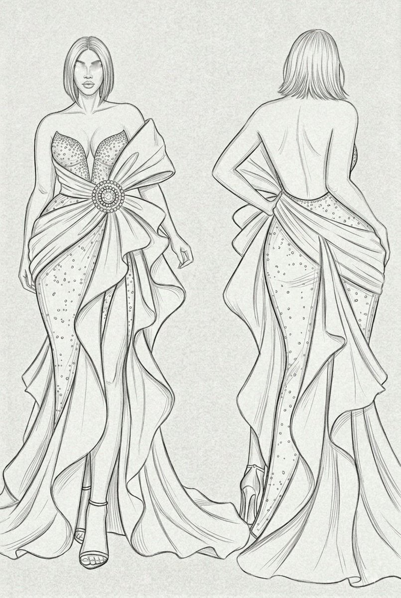 Lolart2000's tweet photo. Si je ne dessine que les mannequins de taille fine, les autres se sentiront offusqués.

Une créa pour celle qui n'aiment pas passer inaperçues.

#fashion #fashiondesign https://t.co/2TD92zCStN