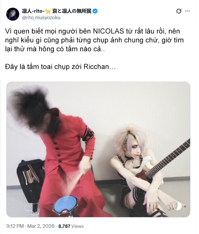 PIECES0903's tweet photo. Những mẩu tweet be bé của ghitarist #rito iu meow meow
(#凛人 #gulugulu #musyozoku #哀と凛人の無所属) https://t.co/5NKUcq32X0