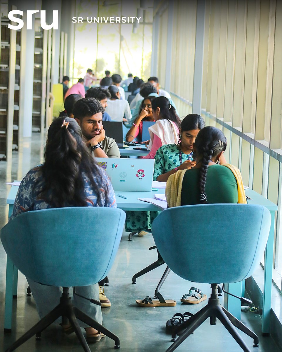 sr_university's tweet image. Daylight, turning pages, highlighted notes, and focused minds — our students are in full study mode preparing for mid-term exams.

Wishing everyone the very best!

#SRUMidTerms #LibraryLife #StudyMode #ExamSeason