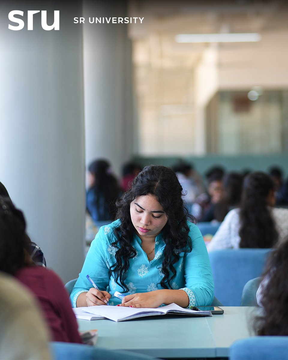 sr_university's tweet image. Daylight, turning pages, highlighted notes, and focused minds — our students are in full study mode preparing for mid-term exams.

Wishing everyone the very best!

#SRUMidTerms #LibraryLife #StudyMode #ExamSeason