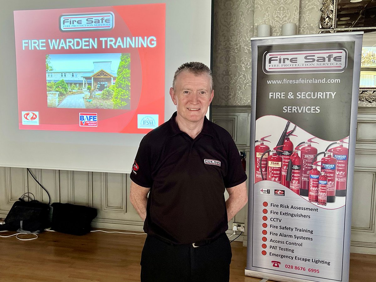 FireSafeIreland's tweet photo. Today we say an emotional goodbye to Tommy Quinn who is retiring after eight years dedicated service with Fire Safe. We will miss the long time friend, work colleague and the man always ready to lend a hand wherever required. We wish Tommy health and happiness his new chapter. https://t.co/6YWD6jUv0X
