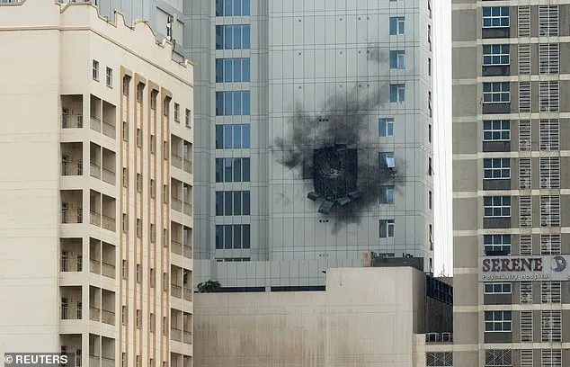 🚨 The Dubai authorities are threatening legal action to any residents who share images like these which show damage from Iranian missile and drone strikes.

Locals say you could risk deportation or even imprisonment for going against the narrative of "safest city in the world."