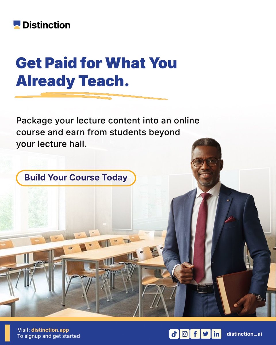 Distinction AI tweet media