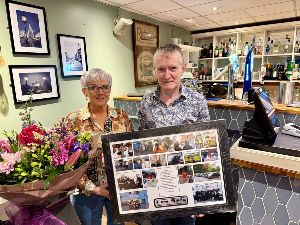 FireSafeIreland's tweet photo. Today we say an emotional goodbye to Tommy Quinn who is retiring after eight years dedicated service with Fire Safe. We will miss the long time friend, work colleague and the man always ready to lend a hand wherever required. We wish Tommy health and happiness his new chapter. https://t.co/6YWD6jUv0X
