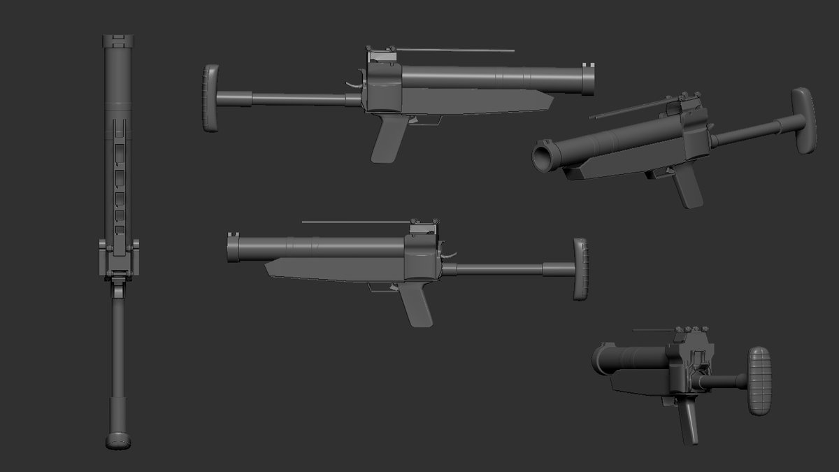 HK69 (wip) #zbrush #blender #hardsurface