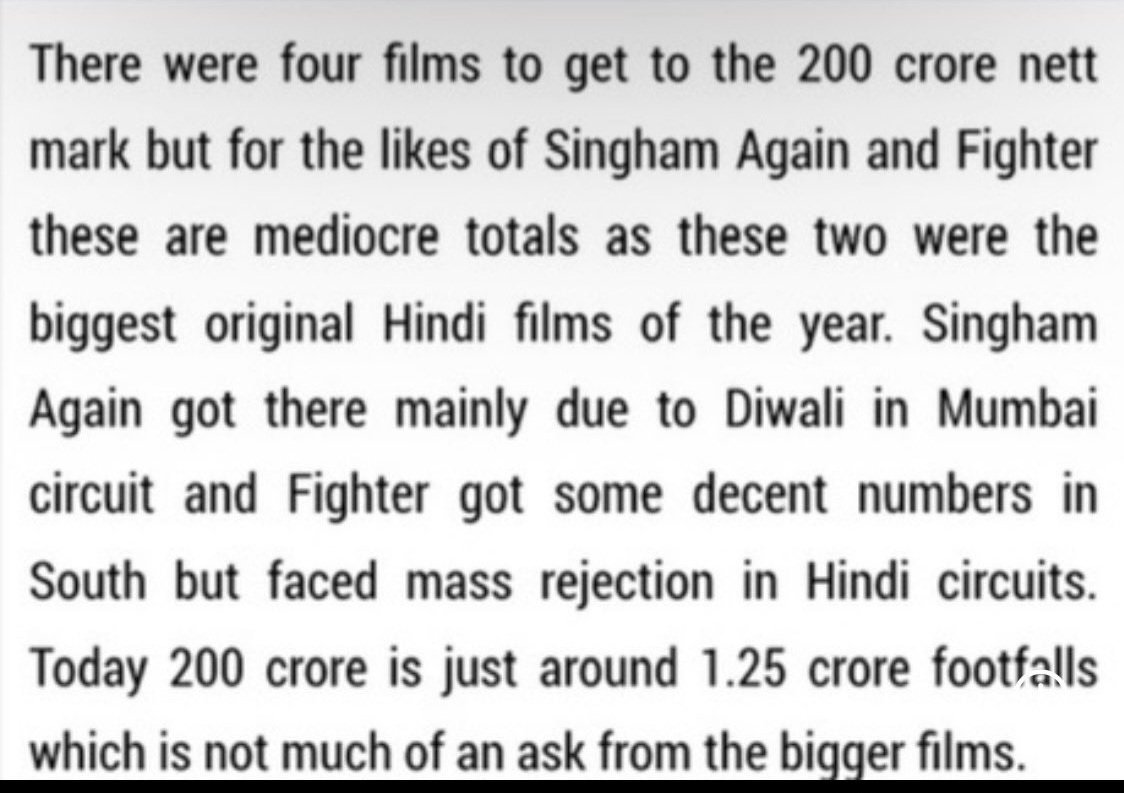 iamfreaksrk's tweet image. Source:- PrabhasisnotLotteryStar.com

• Dunki crossed 1 cr footfalls in 12 days, according to @SacnilkEntmt

• According to BOI ₹200 Cr net holds the value of 1.25 cr footfalls during #Diwali 2024 that means #Dunki which was released during Christmas 2023 definitely had 1.25 cr+