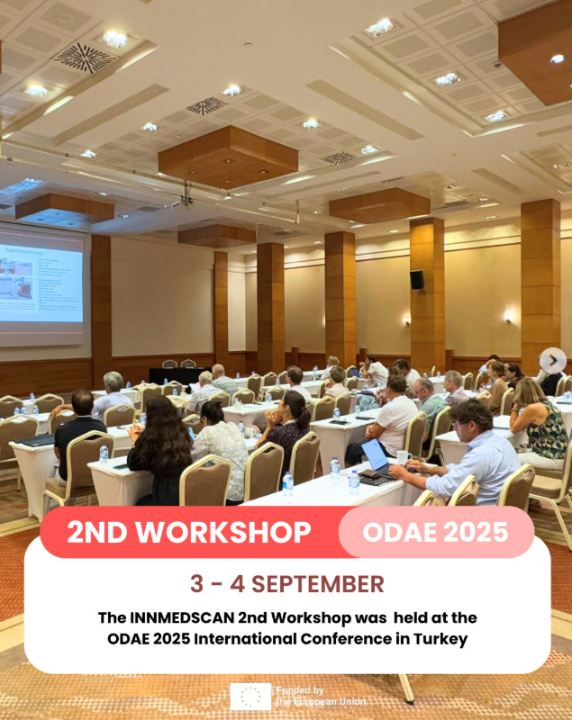 INNMEDSCAN's tweet photo. The INNMEDSCAN 2nd Workshop took place last year, on September 3–4, 2025, in beautiful Ölüdeniz, Turkey, as part of ODAE – Open Dialog in Applied Engineering 2025.

Next workshop coming soon! ✨

Read more about the event in our website: https://t.co/wvyTZRhO1p https://t.co/8G6qetQr2a