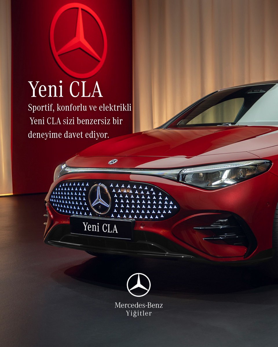 Sportif, konforlu ve elektrikli Yeni CLA sizi benzersiz bir deneyime davet ediyor.

Yiğitler Malatya: 0422 237 50 55
Yiğitler Kayseri: 0352 332 22 23

#MercedesBenz #MercedesBenzTürkiye #MercedesBenzYiğitler