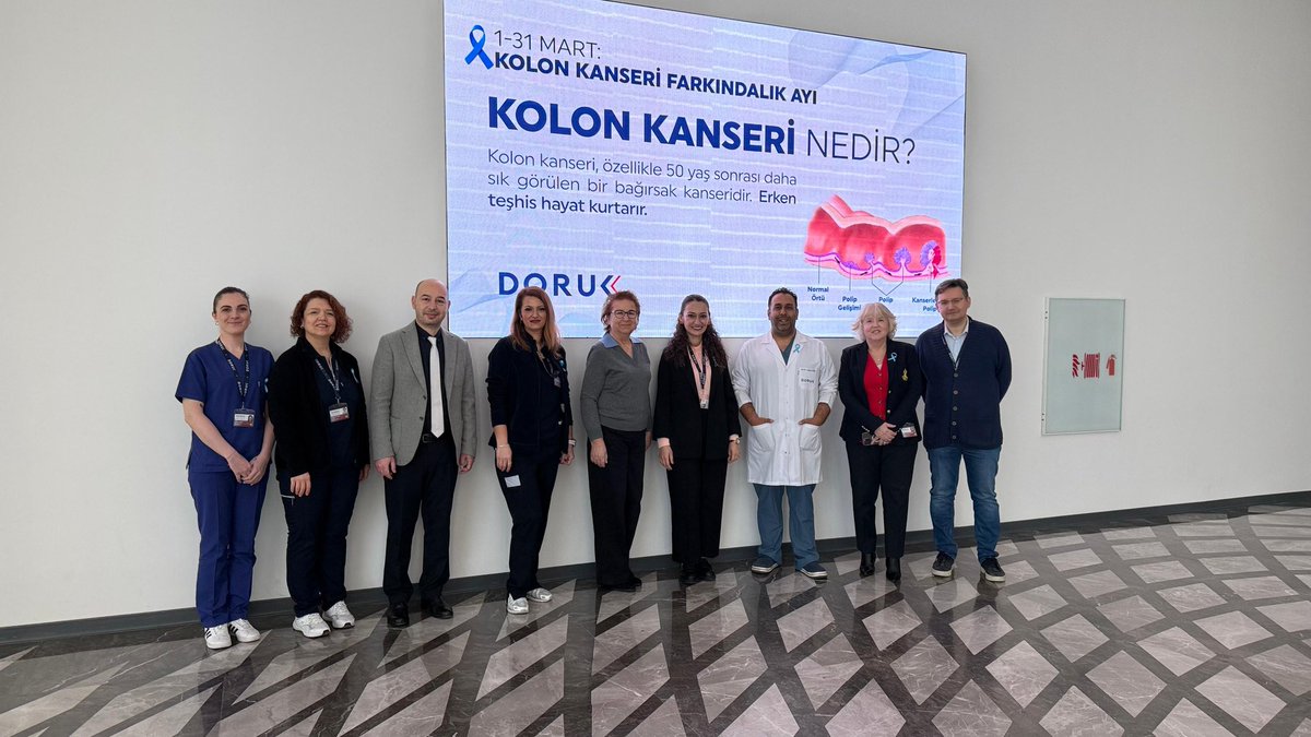 1–31 Mart Kolon Kanseri Farkındalık Ayı kapsamında, Doruk Hastanesi Nilüfer’de farkındalık standımızı açtık.

El ele daha güçlüyüz