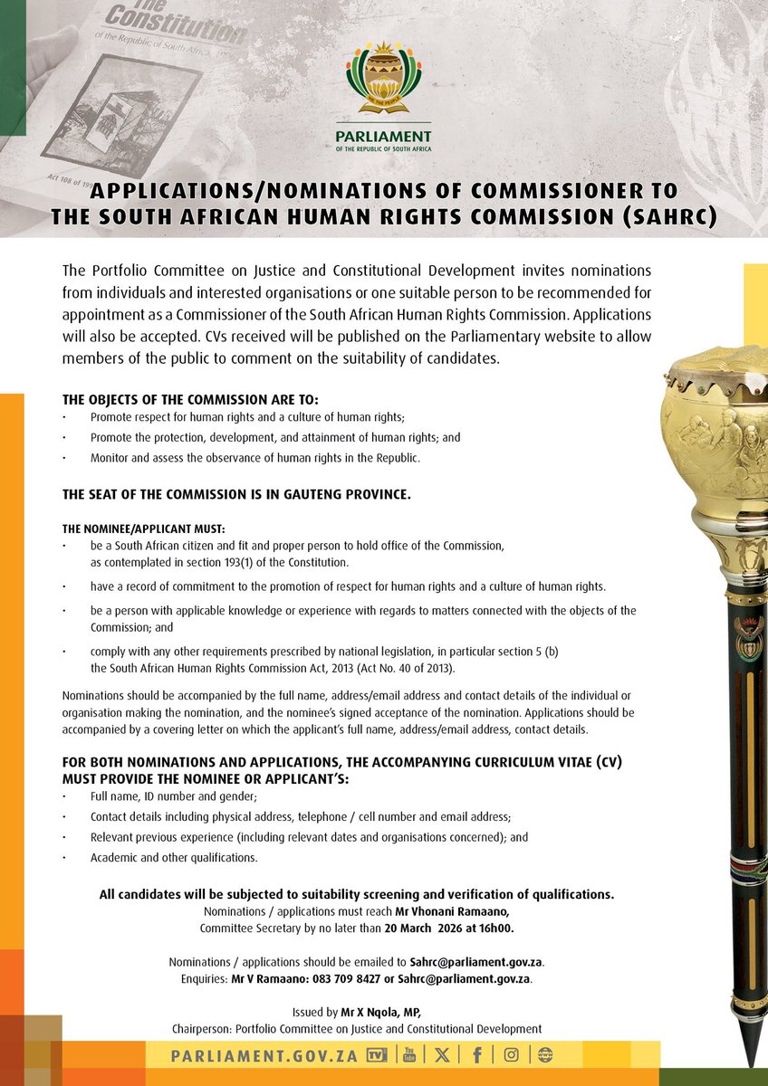 SAHRCommission tweet media