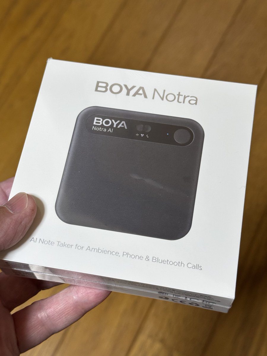 jm3lgf's tweet image. BOYA Audio（@boyaaudioglobal ）様からご提供いただきました、BOYA Notra

到着しました。ありがとうございました😄
#BOYA