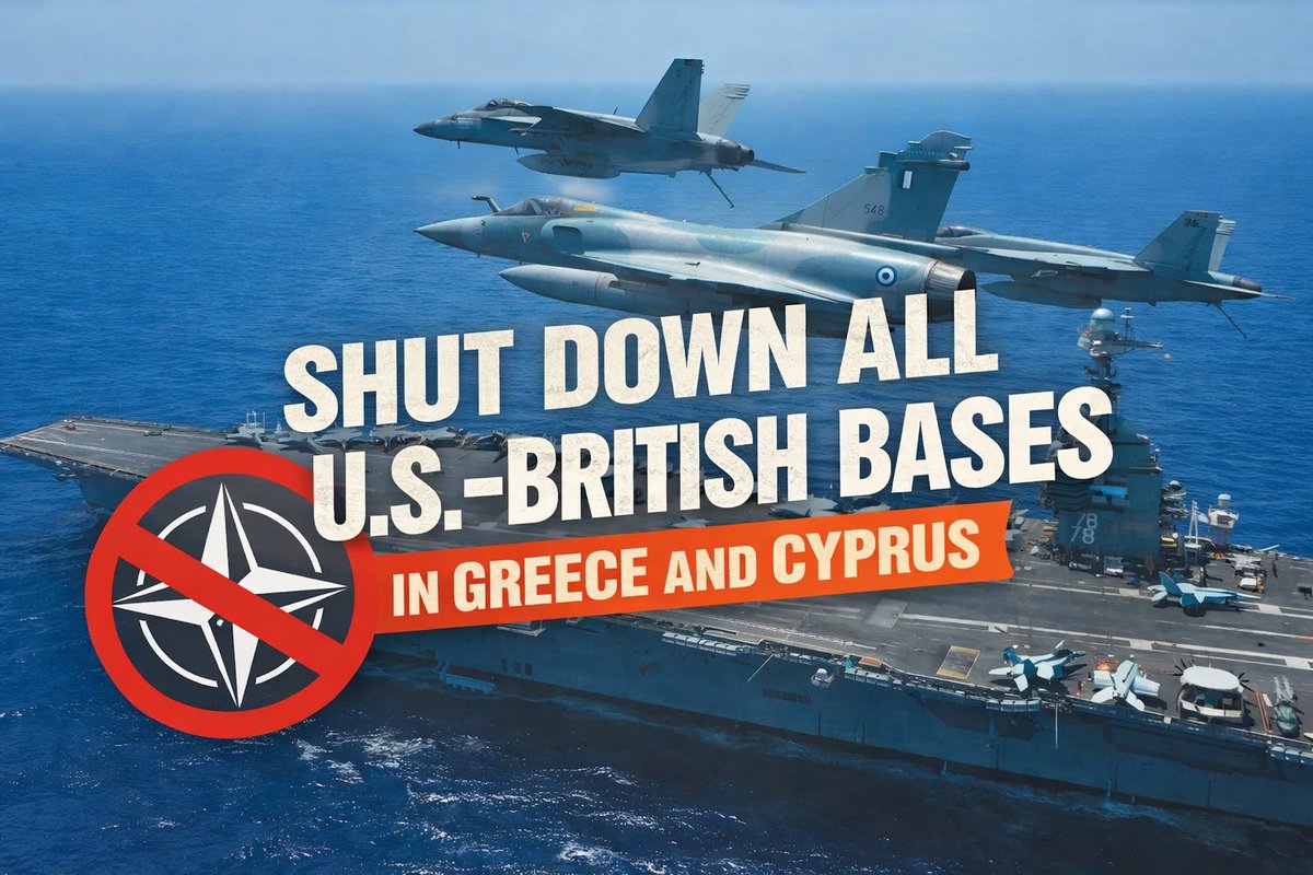 🆘 Shut Down All U.S–British Bases in #Greece and #Cyprus! 

Read here: idcommunism.com/2026/03/shut-d… 

✍️By Nikos Mottas