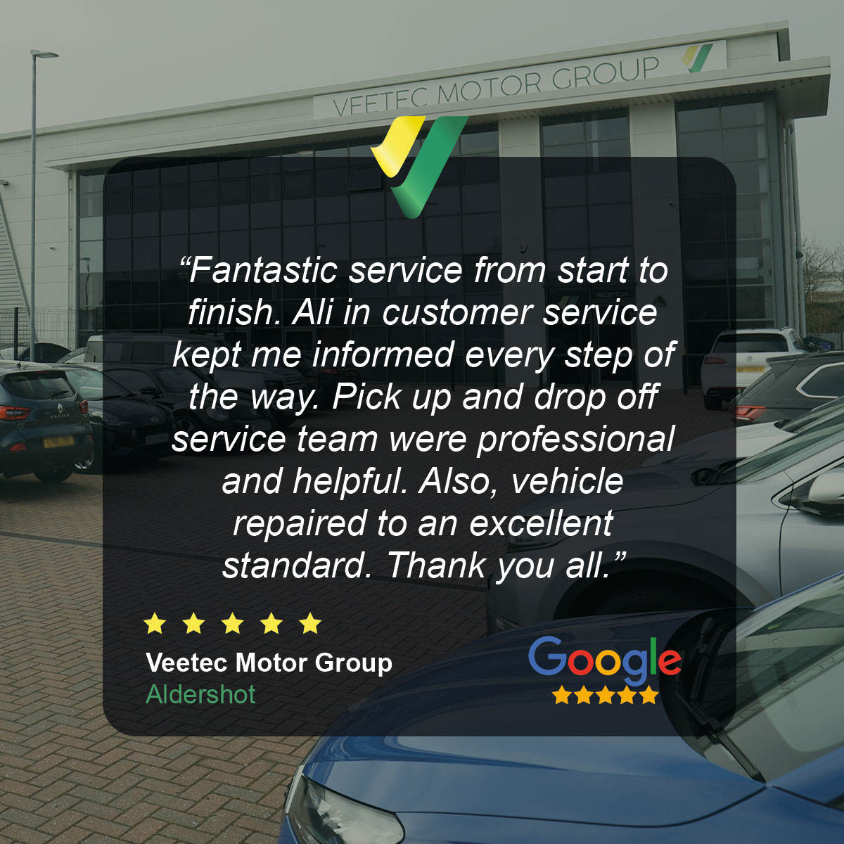 VeetecGroup's tweet image. We pride ourselves on providing an excellent service from enquiry to completion and it's always great to receive good customer feedback like this. 😄 #WellDoneTeam #CustomerFeedback #AccidentRepairCentre
