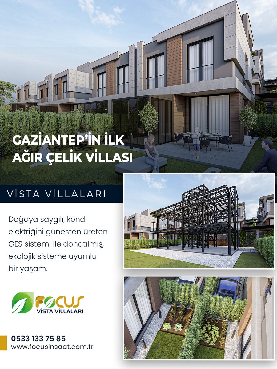 Focusinsaat's tweet photo. Doğaya saygılı, kendi elektriğini güneşten üreten, GES sistemi ile donatılmış, ekolojik sisteme uyumlu bir yaşam.🎉✨

☎ 0533 133 75 85
📩 info@focusinsaat.com.tr
📌 https://t.co/Bnz4OLkaEY

#focusinsaat #ekolojikyasam #depremedayanıklı #ağırçelik #Gaziantep https://t.co/LBnIKLCTvO