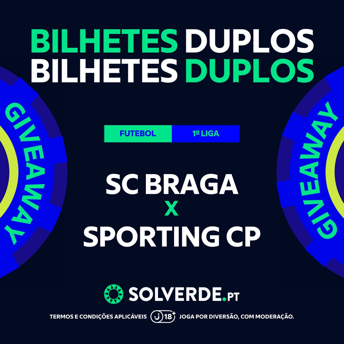 Queres ir ver o SC Braga x Sporting? Temos bilhetes!

Para participar:
1️⃣ Segue-nos;
2️⃣ Dá RT neste tweet.

Vencedor anunciados a 6 de março