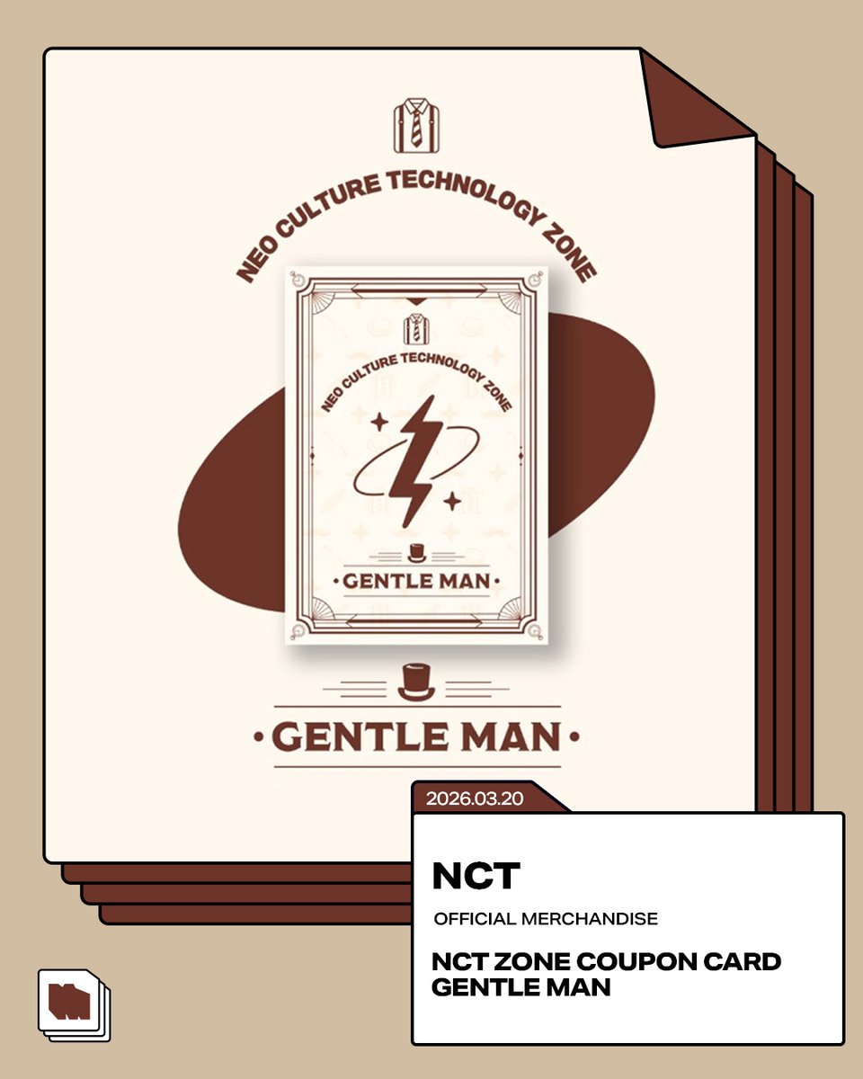 🎉先行予約受付中🎉 NCT - NCT ZONE COUPON CARD GENTLE MAN ver