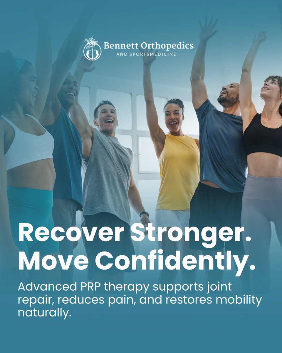 Platelet Rich Plasma (PRP) is designed to enhance your body’s natural healing response. 💉 Using ultrasound guidance, Dr. Bennett precisely delivers concentrated platelets directly to the injury site for optimal results.
#PRPTherapy  #NonSurgicalTreatment #SarasotaOrthopedics