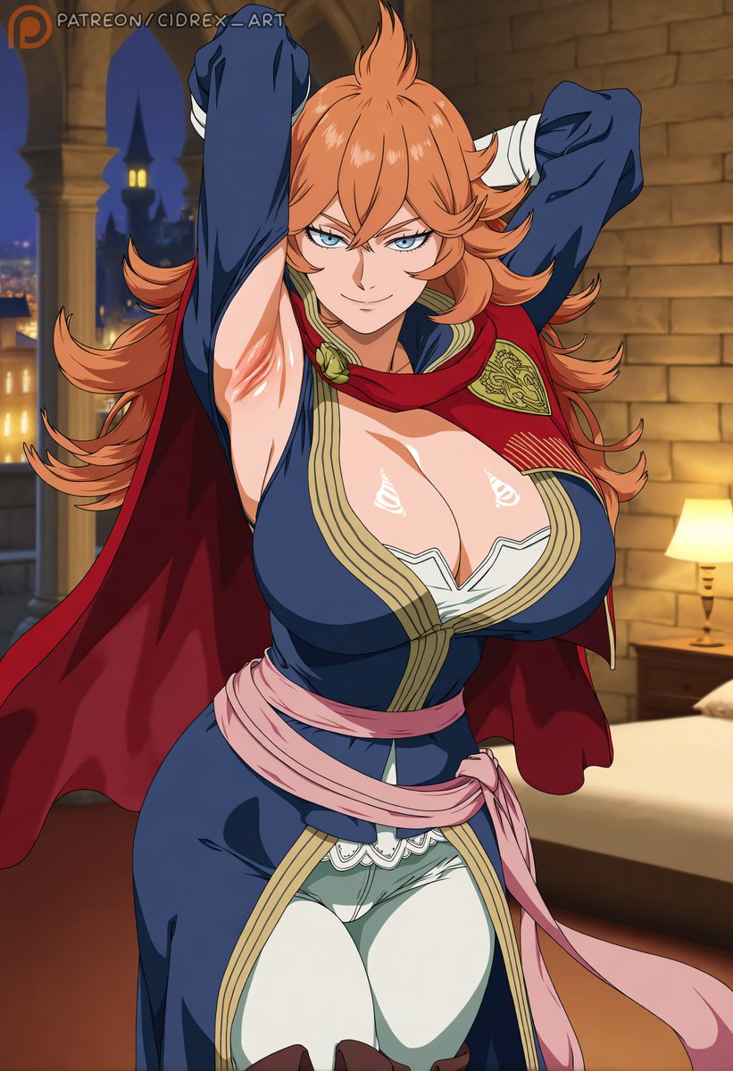 Cidrexsfw's tweet image. Mereoleona Vermillion / メレオレオナ (Black Clover) #BlackClover