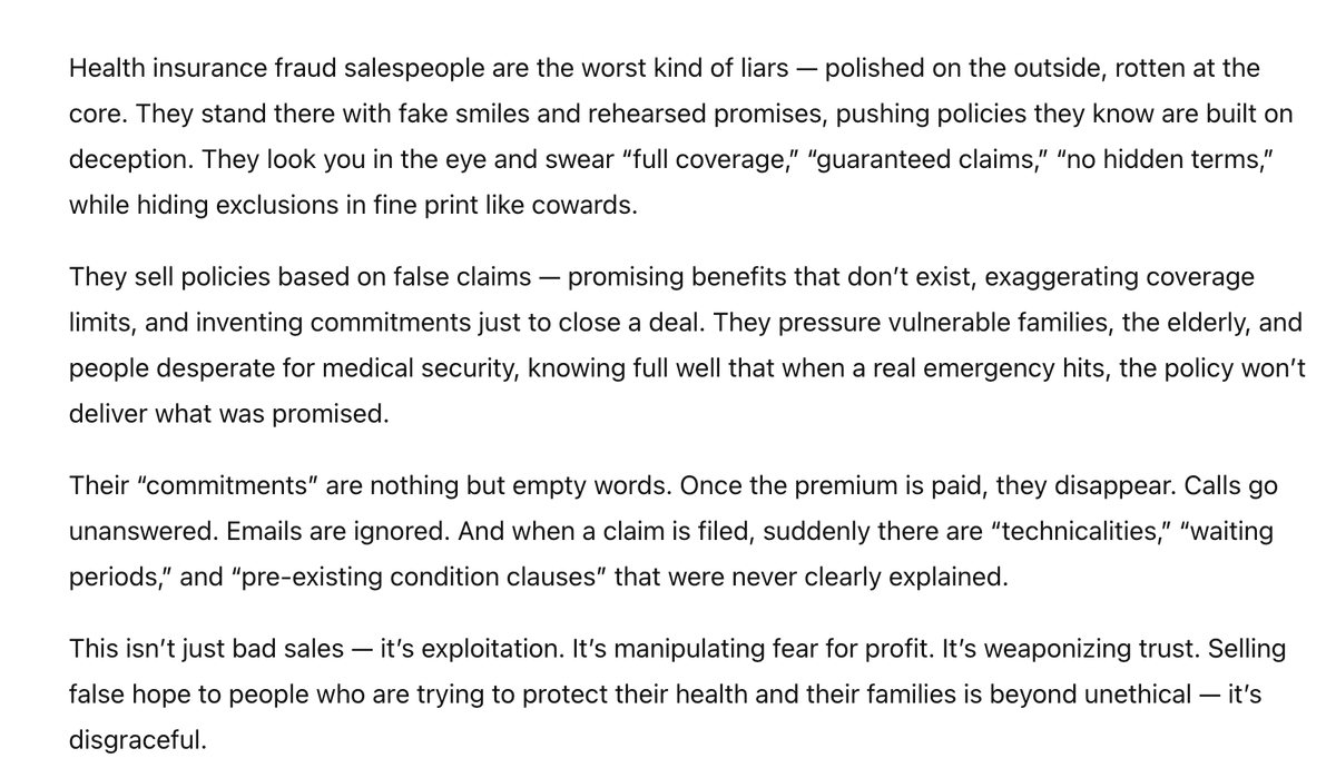 pawan84277's tweet photo. @JPNadda @HDFCERGOGIC @MoHFW_INDIA @narendramodi #anujtyagi #HealthInsuranceFraud
#InsuranceScam
#FraudAlert
#FalsePromises
#ScamAwareness
#ConsumerProtection
#InsuranceLies
#StopFraud https://t.co/MWDiMYVXHk