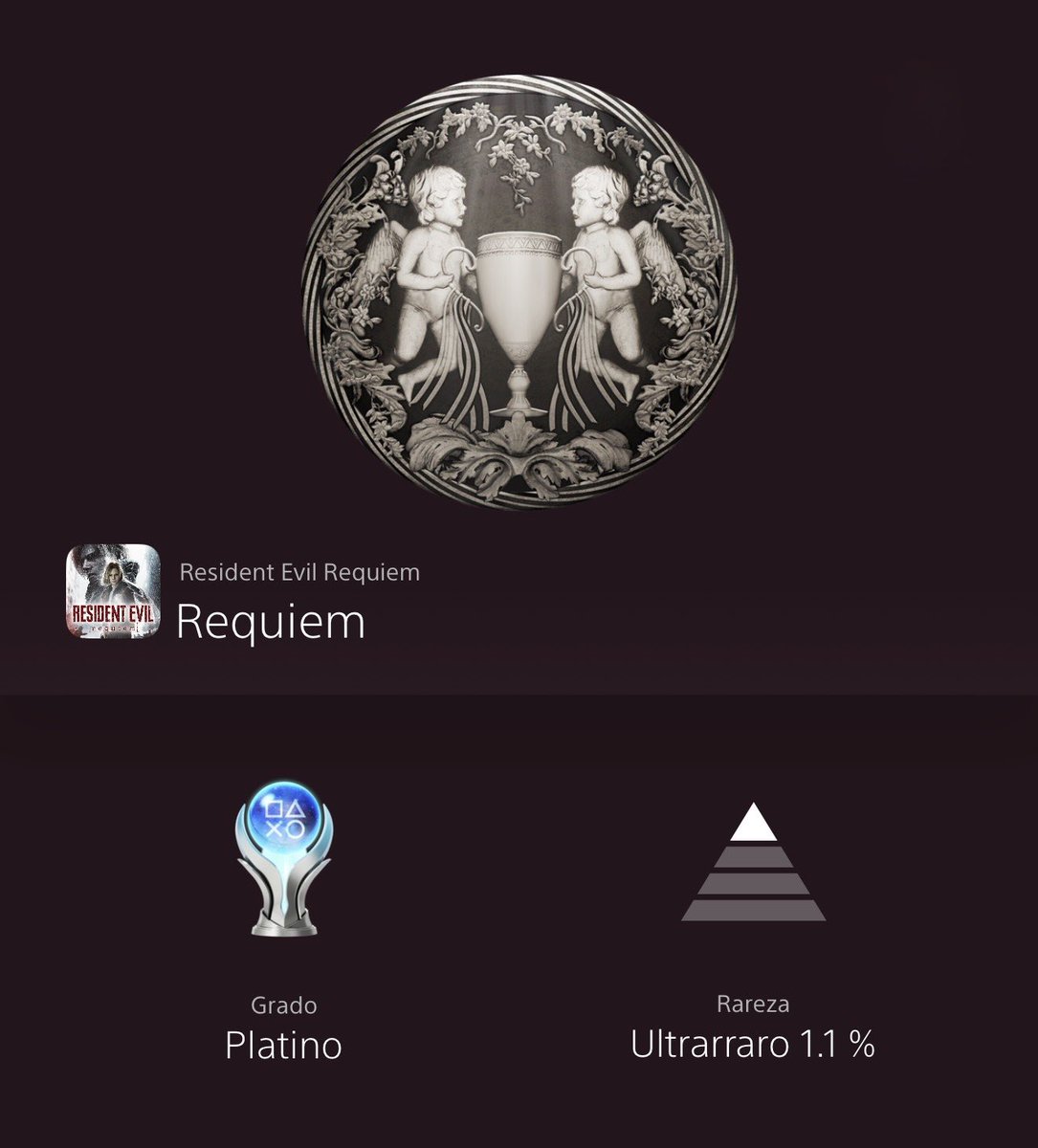 Asuknot's tweet photo. RESIDENT EVIL requiem
Requiem (PLATINUM)
#PlayStationTrophy #PS5Share 
#PS5 #PS #PlayStation #PlayStation5 #Platinum #Trophy #Trophies #PS5Trophies #PS5Platinum #ResidentEvilRequiem #rerequiem https://t.co/DjJF0LKM73