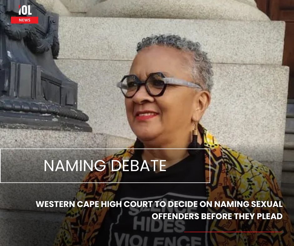 IOL's tweet image. Activist Caroline Peters is challenging a law she says silences survivors by criminalising the naming of rape accused before they plead in court. This comes after the Western Cape High Court questioned whether naming suspects serves any purpose beyond shaming.
#GBV #Justice