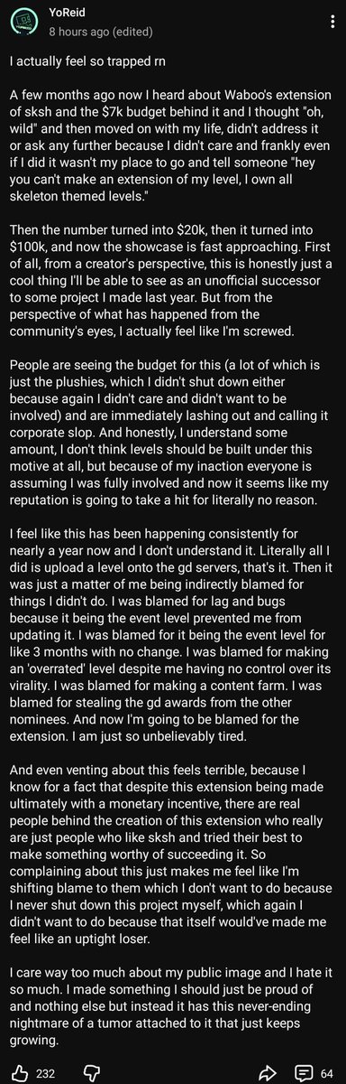 akuna_kun's tweet photo. This is obviously garbage, but its just WAYY MORE GARBAGE knowing that, yoreid literally didnt consent to this. Seeing yoreids statement on this is genuinely so heartbreaking man. 

Heres the full statement and his reaction to this https://t.co/KkJ4K2JHIC