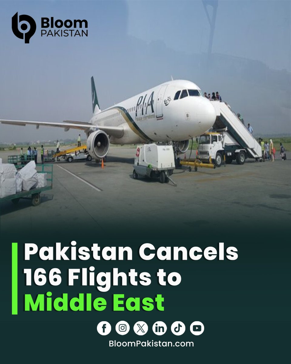 bloom_pakistan's tweet image. Ongoing tensions between Iran and Israel have triggered widespread cancellations of Gulf-bound flights from Pakistan and a diversion of an Islamabad-to-Riyadh flight to Karachi due to the unstable situation.

Read More: bloompakistan.com/pakistan-cance…

#FlightDisruption #Pakistan