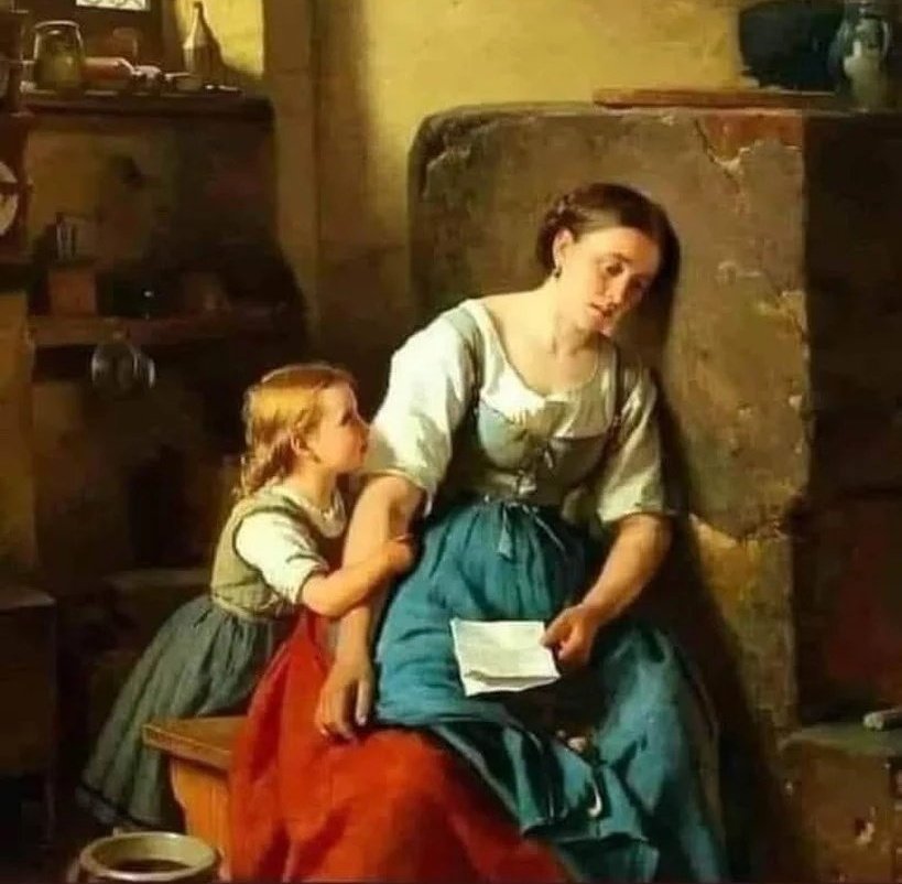 "l'arrivo della bolletta"
Olio su tela