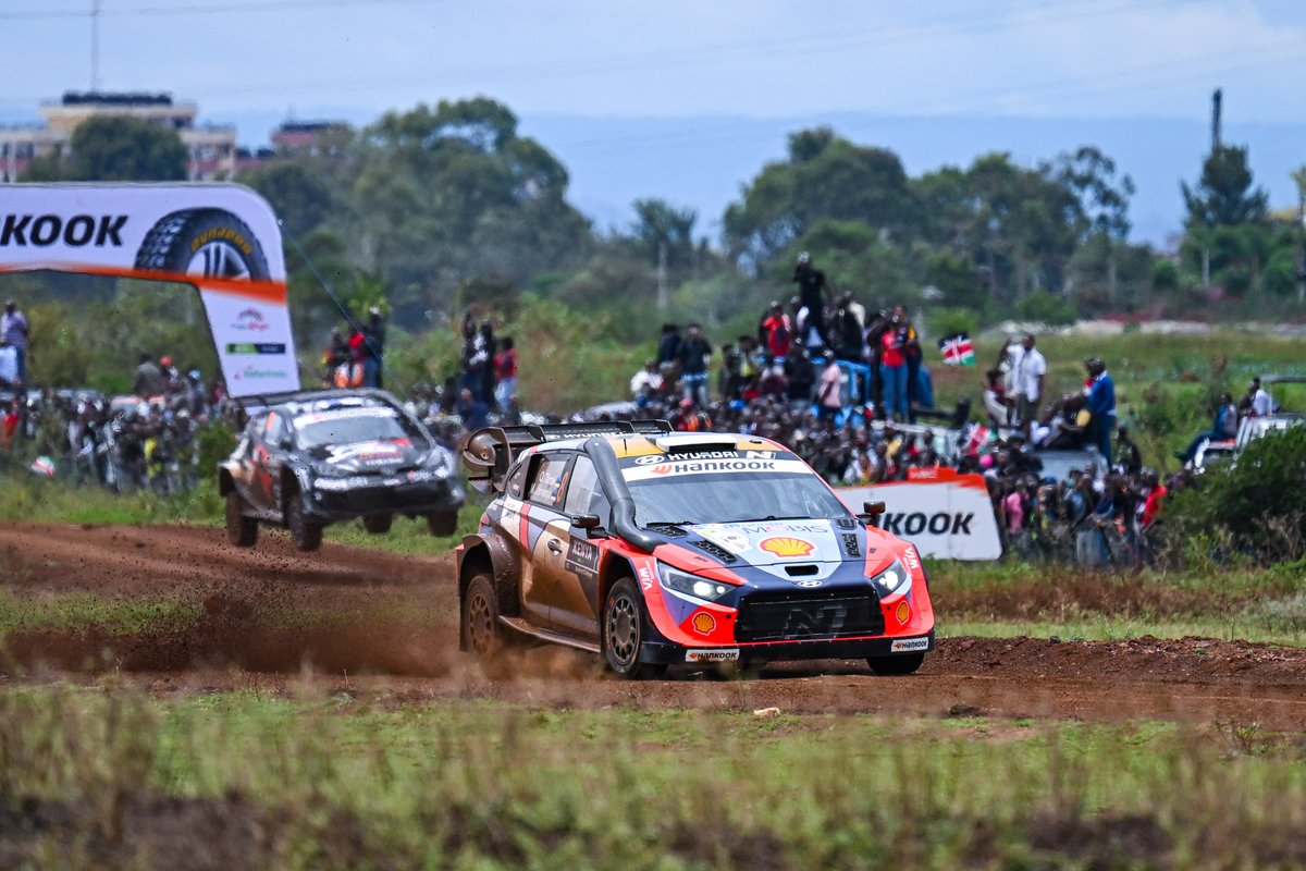 zollz's tweet photo. 8 Days To WRC Safari Rally Kenya.

You will notice "Hankook" decals on the vehicles.

They'll be "kooking" in the tires department. 

They are the sole tire suppliers in the WRC. https://t.co/Aa53rXp27Z