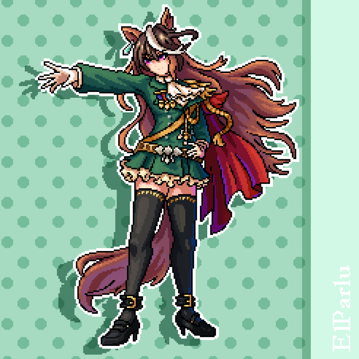 Symboli Rudolf - Umamusume 

Commission for luisj9156 on my Instagram 

#SymboliRudolf #umamusumeprettyderby #umamusume #fanart #pixelart