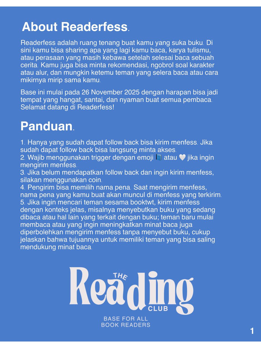 Base untuk semua pembaca buku! tweet media