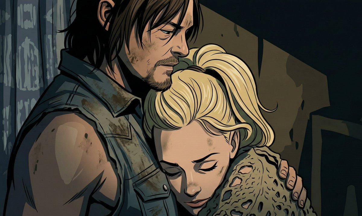 JB_Studios23's tweet photo. Daryl Dixon and Beth Green of The Walking Dead @wwwbigbaldhead @emmykinney @WalkingDead_AMC #DarylDixon #bethgreen #TheWalkingDead show you care and give a share https://t.co/xRLSRSVVa9