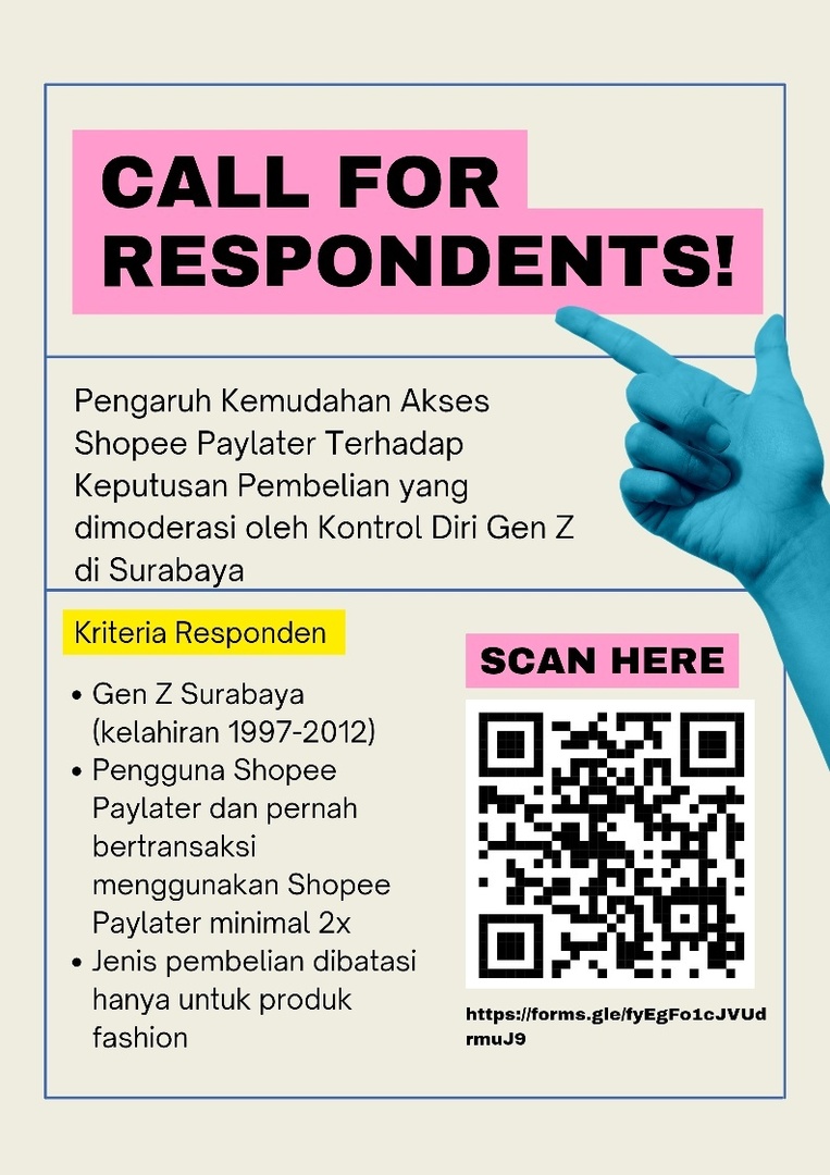 sbyfess's tweet photo. halo -rek, bantu isi kuesioner akuuu dong. buat Gen Z Surabaya yang pernah beli fashion menggunakan Shopee Paylater. tolonggg, masih butuh byk responden nihh. Barter boleh rep aja ya guyss nanti sender d m (d m nya dibuka yaa)🫰🫰 https://t.co/QPGxDu8wpq