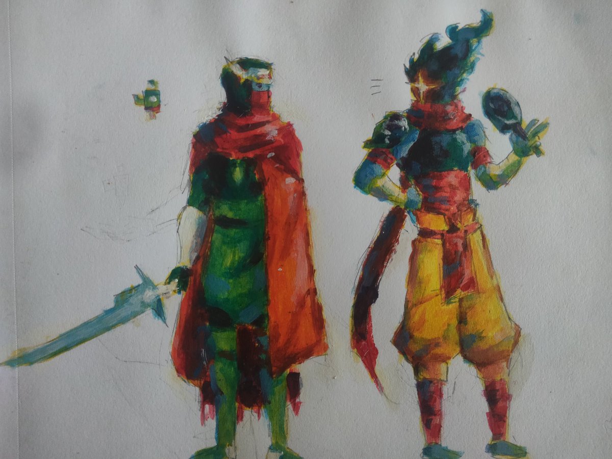 KriRqu_'s tweet image. paintings of the day
#hyperlightdrifter #deadcells #OMORIFANART #OneshotGame