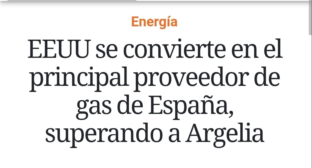 España se ha librado de cortes de suministro tras la guerra de Ucrania gracias a Estados Unidos, ha contado con su defensa y apoyo estratégico siempre.

La irresponsabilidad de Sanchez nos va a costar mucho a todos los españoles.