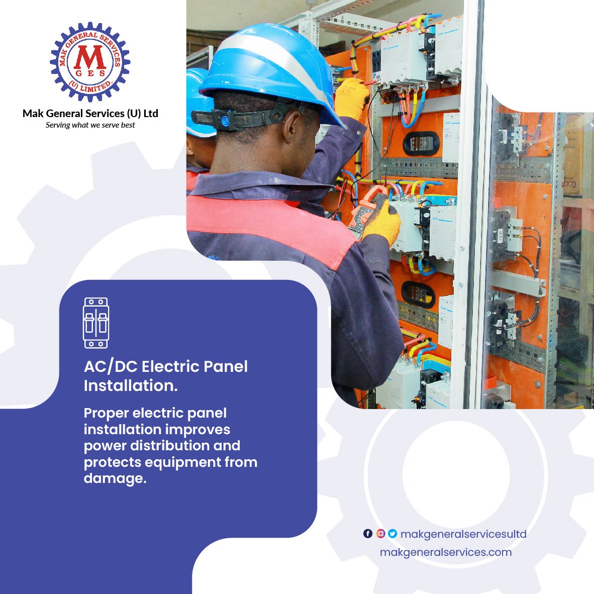 MakgeneralLtd's tweet image. Proper electric panel installation improves power distribution and protects equipment from damage.
#electricalpanel #panelinstallation #panel #electricalengineering 
Call us on 0752162110 / 0782162110