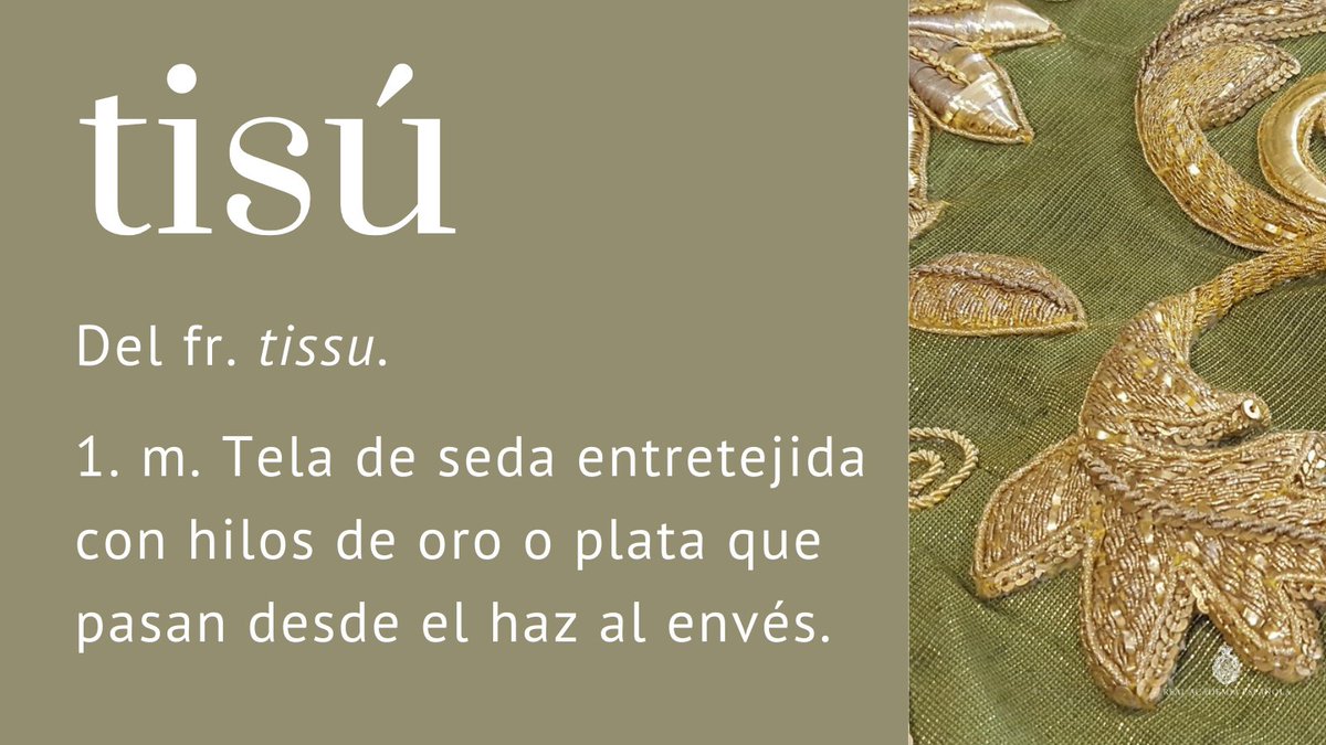 #PalabraDelDía | tisú

Así usó esta voz José Zorrilla:

«Aquí asoma un pie pequeño,
allí unos ojos azules,
acá una falda de encaje,
allá un airón de tisúes».

En el «DPD» se indica que, como plural de «tisú», se puede usar tanto «tisúes» como «tisús»: ow.ly/1LOr50Ymyzv.