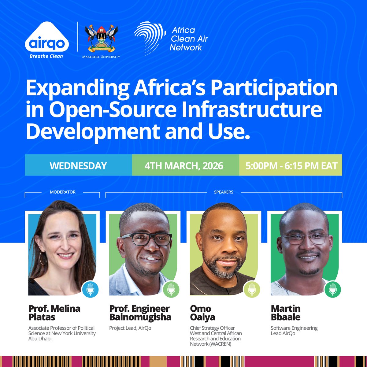 🚨 Final call to join today’s conversation. 

Across Africa, we are building with #OpenSource every day, powering research, environmental monitoring, data systems, and digital infrastructure.

Yet when it comes to shaping the systems themselves, contributing code, influencing