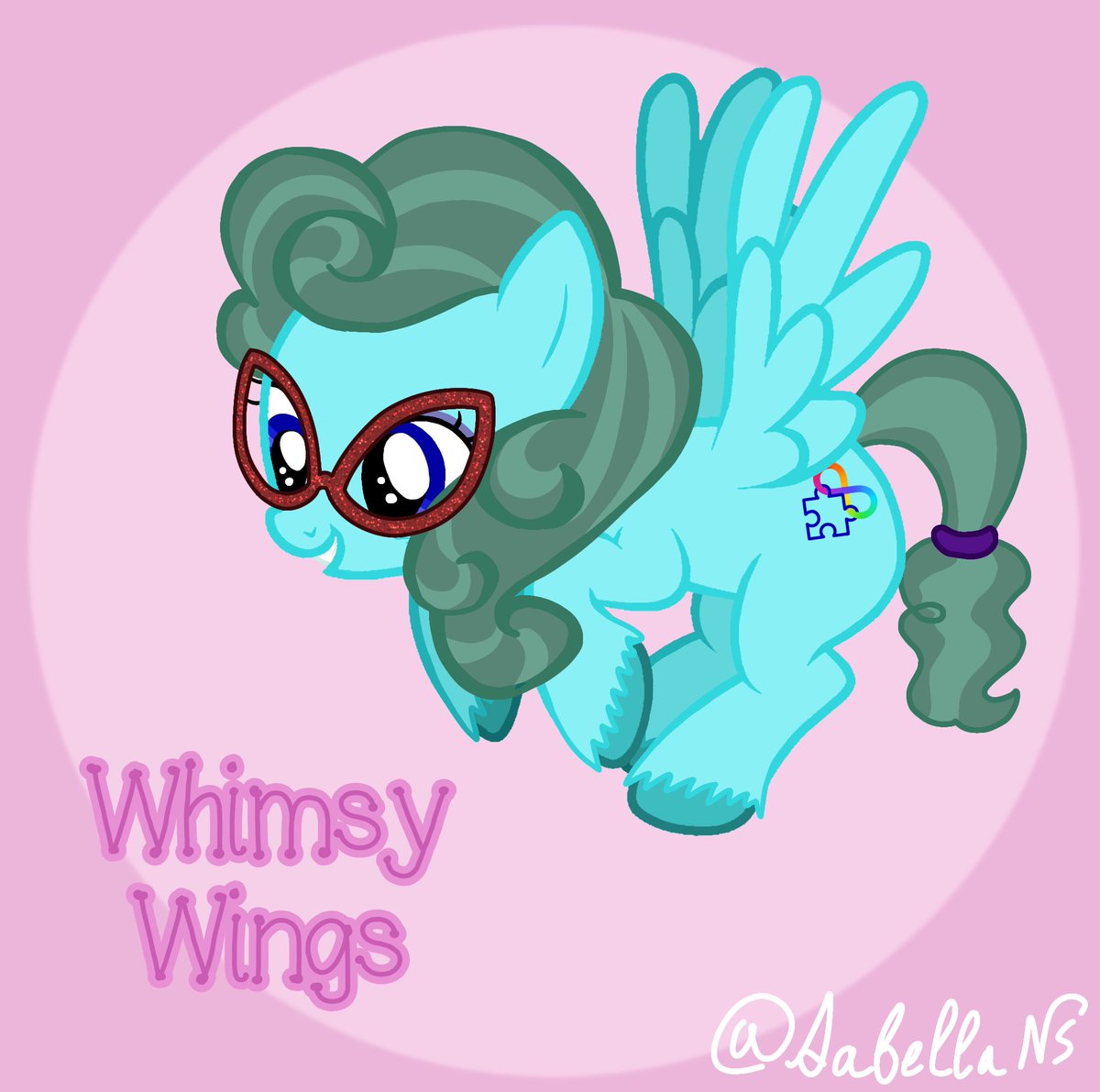 SabellaNS's tweet photo. @LockandKeyHyena This is Whimsy Wings, my Pegasus! She captures my fun loving autistic/ADHD side of me :3 
Thank you for the chance to participate, I can't wait to see how this infection au goes! https://t.co/VixlBvuNrm